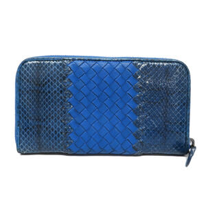 Bottega Veneta round long zipper wallet